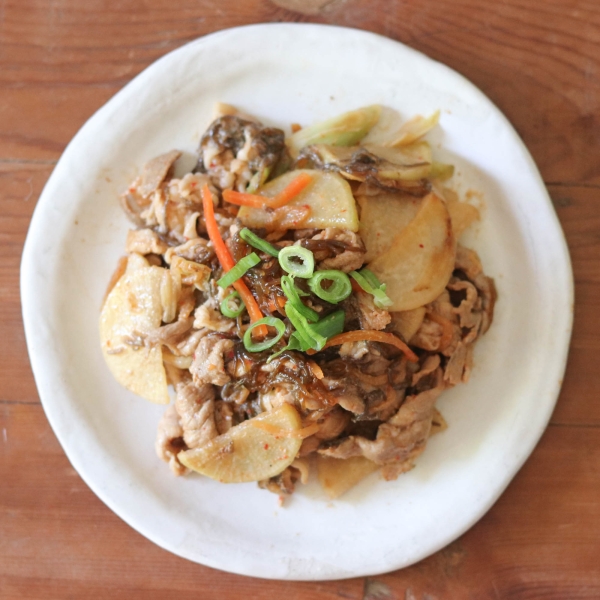 もずくキムチが味の決め手!簡単豚キムチ