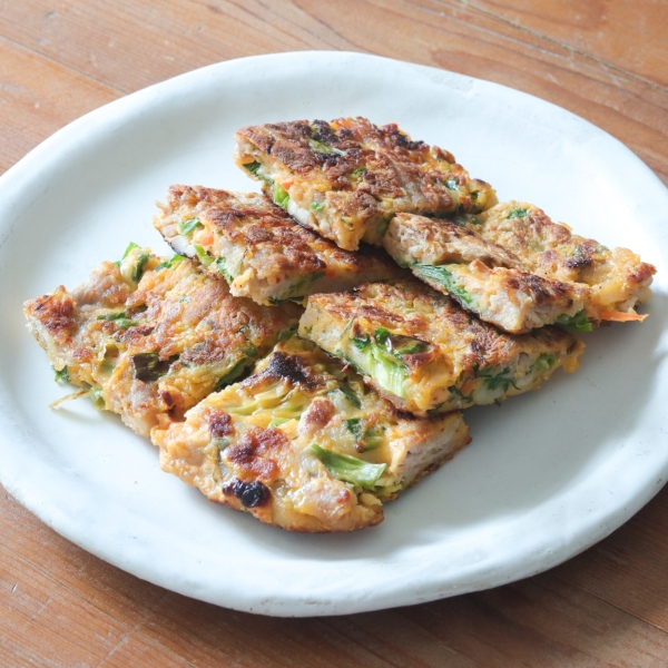 いかキムチを使った簡単チヂミ