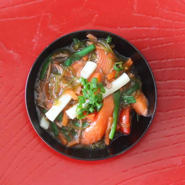 めかぶ松前漬けを使った簡単前菜