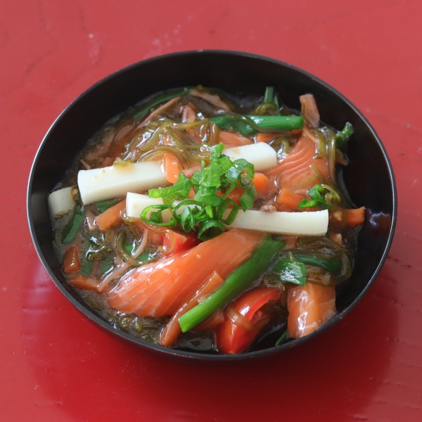 めかぶ松前漬けを使った簡単前菜