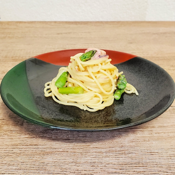 いか塩辛の豆乳クリームパスタ