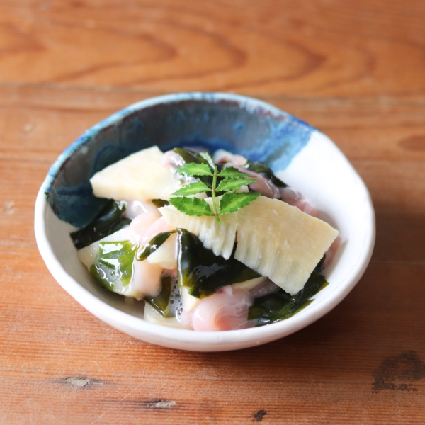 いか糀漬の若竹和え