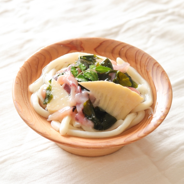 いか糀漬の若竹和え