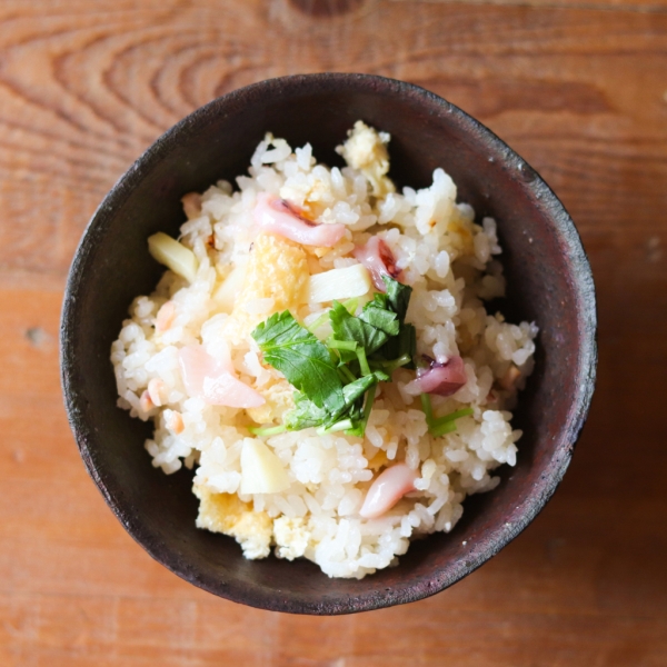 いか糀漬の炊き込みご飯
